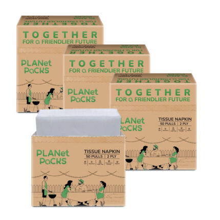Tissue Napkin 2-Ply 50 Pulls - Pack of 4